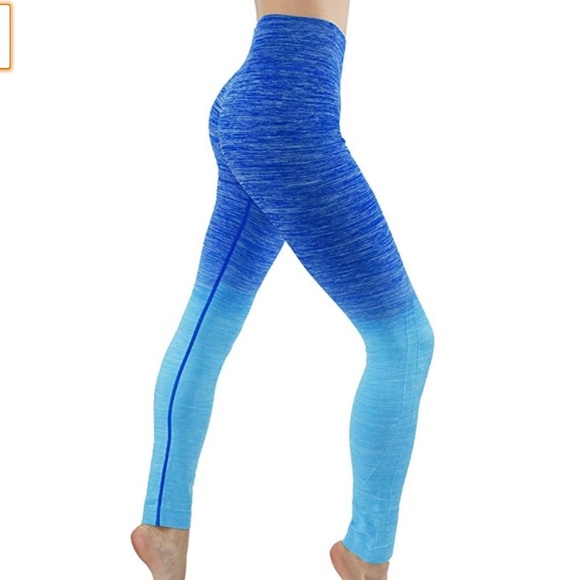 codefit Pants - Ombre printed leggings yoga Blue sky